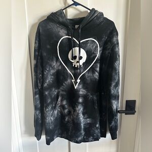 🖤 Alkaline Trio Band Hoodie Black Tie-Dye Hoodie Men’s medium 🖤